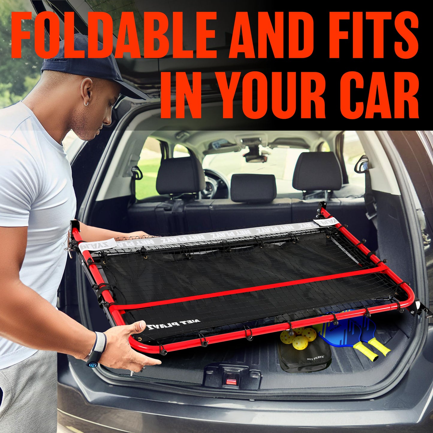 4FT PICKLEBALL REBOUNDER (For 4.0+ Players, Portable Design)