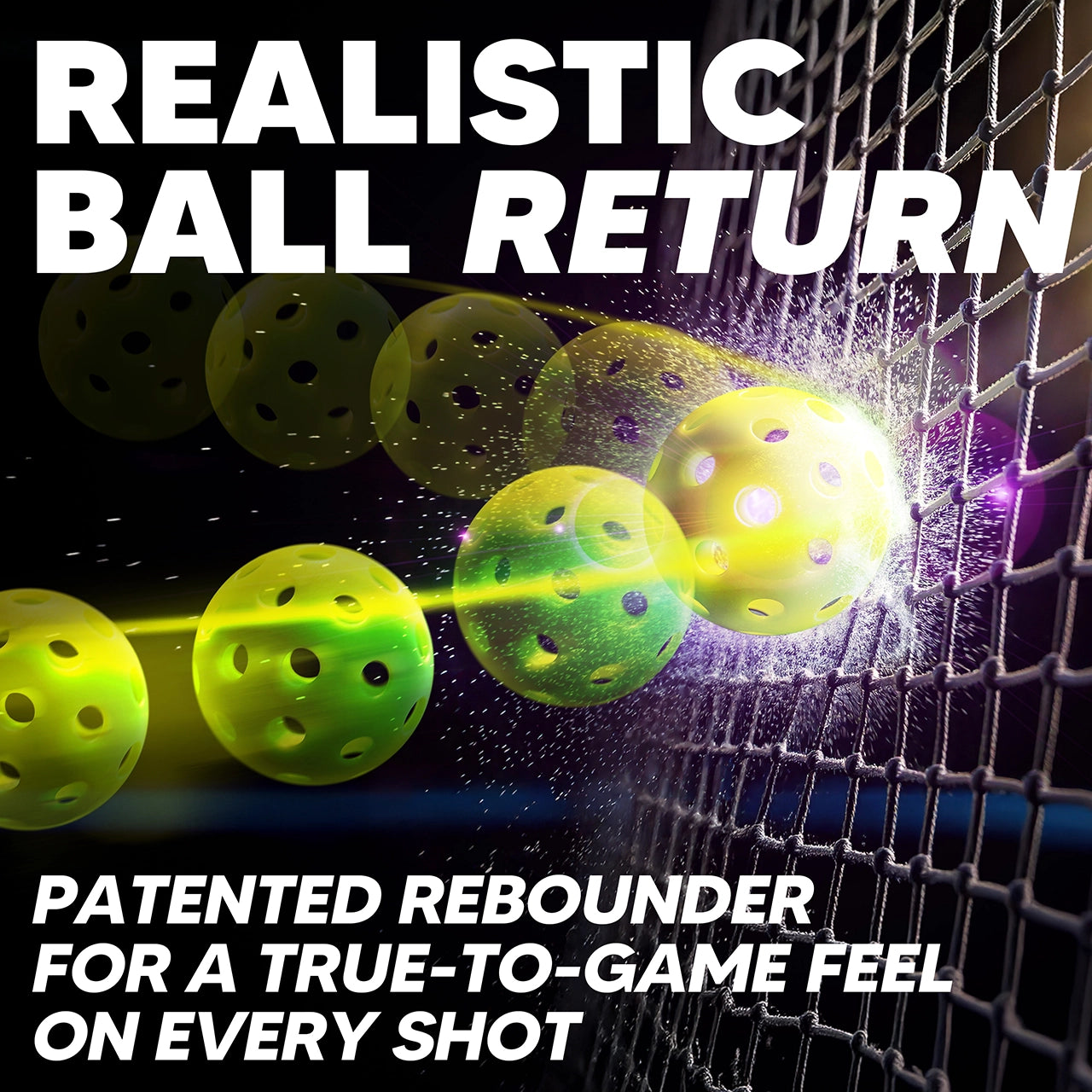 pickleball rebounder trainer net playz