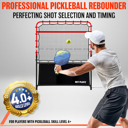 4FT PICKLEBALL REBOUNDER (For 4.0+ Players, Portable Design)